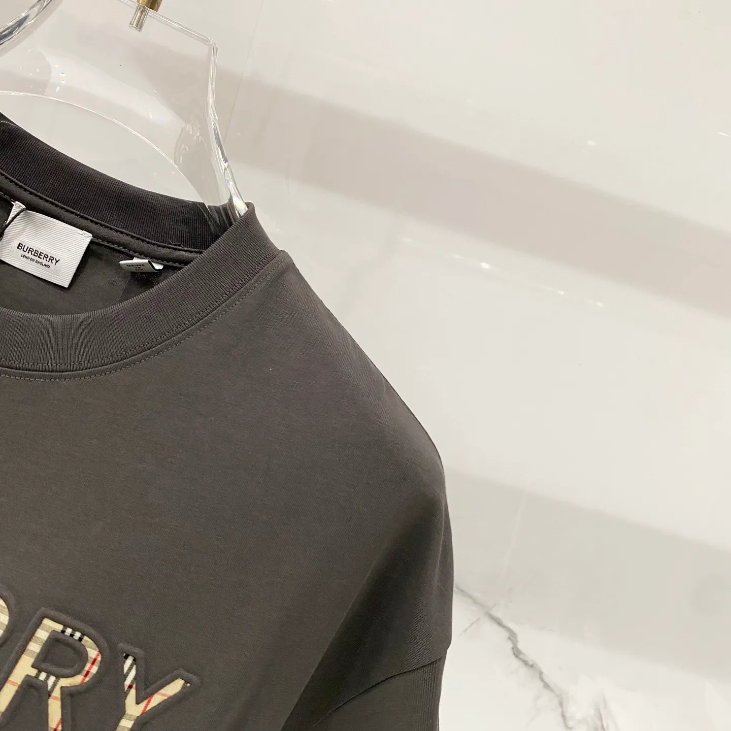 BURBERRY/ - 260 T LOGO Quality 100 ％ Versatile Size:XS-L :Black.White.Gray